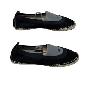 Yosi Samra Lara Womens 8 black Shoes Haircalf Espadrille Flats Foldable Ballet